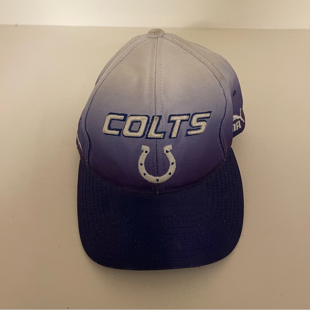 Vintage Indianapolis Colts Hat Strap Puma Pro Line NFL 90s Y2K